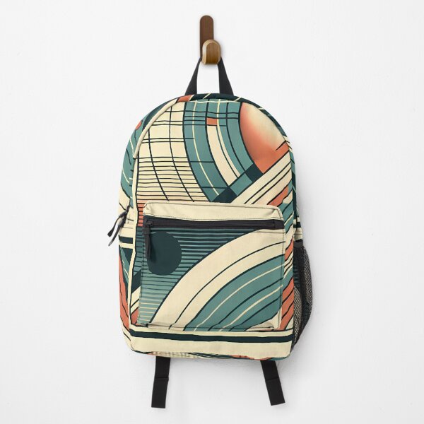 Item preview, Retro Geometric Mountain with Planets designed and sold by InkSmithery.