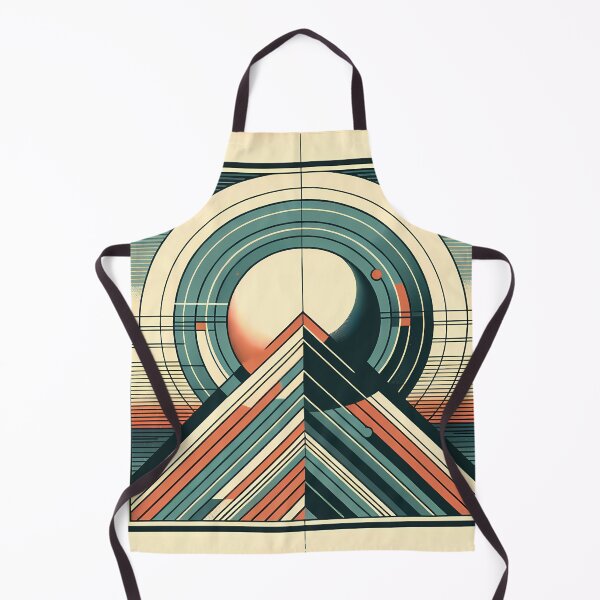 Item preview, Retro Geometric Mountain with Planets designed and sold by InkSmithery.
