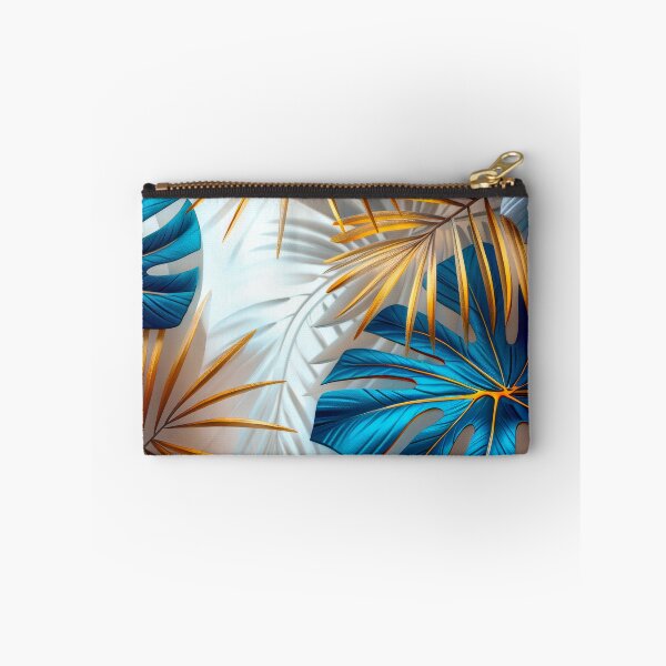 Item preview,  Tropical Leaves in Blue and Gold Medium designed and sold by MargaretWiktor.
