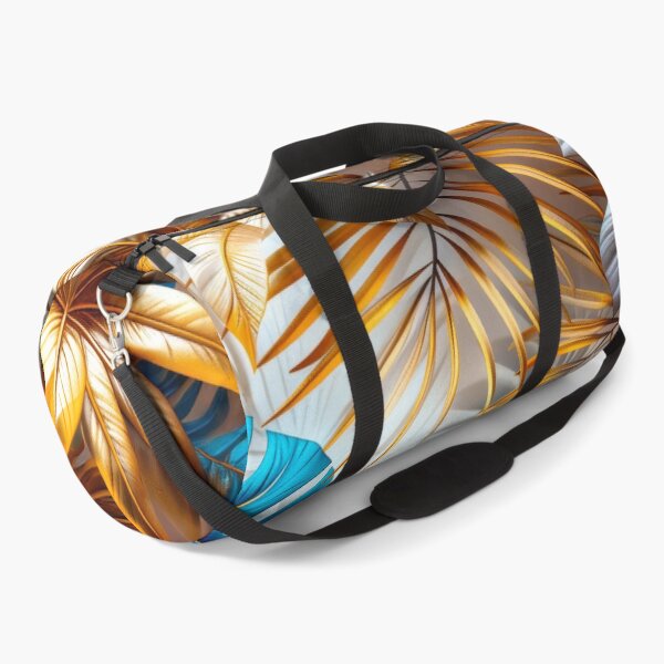 Item preview,  Tropical Leaves in Blue and Gold Medium designed and sold by MargaretWiktor.