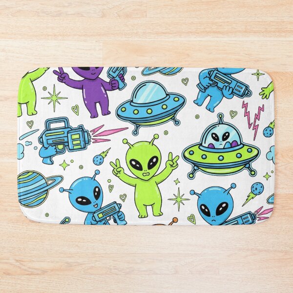 Item preview, Cosmic Chaos Crew – Bold Alien Pattern with UFOs, Blasters, and Attitude designed and sold by unthinkabletees.