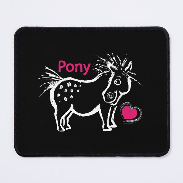 Item preview, Little Smiling Pony with Spots and a Pink Love Heart designed and sold by DappleDesign.