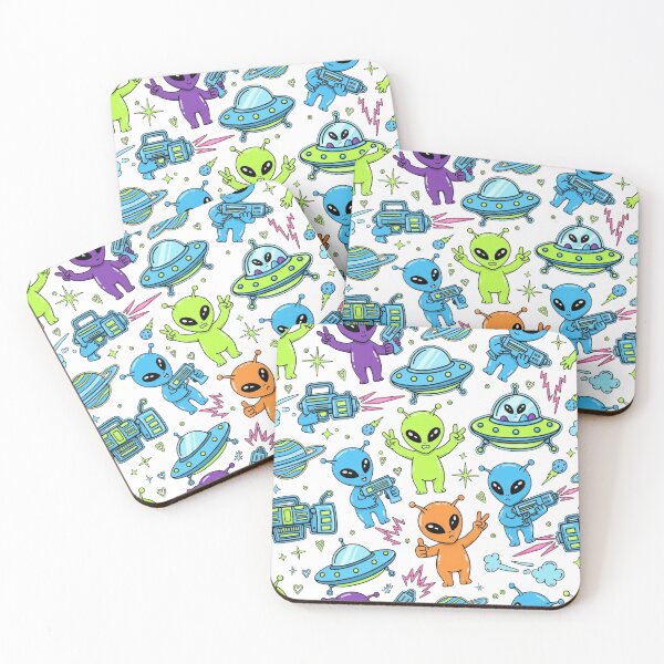 Item preview, Cosmic Chaos Crew – Bold Alien Pattern with UFOs, Blasters, and Attitude designed and sold by unthinkabletees.