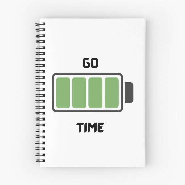 Item preview, Full Battery "Go Time" Motivational Graphic – Productivity & Energy Concept designed and sold by ButtonandThread.
