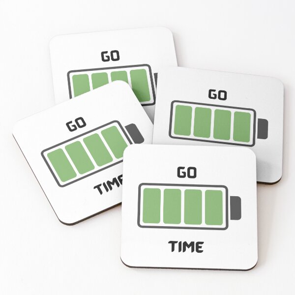 Item preview, Full Battery "Go Time" Motivational Graphic – Productivity & Energy Concept designed and sold by ButtonandThread.