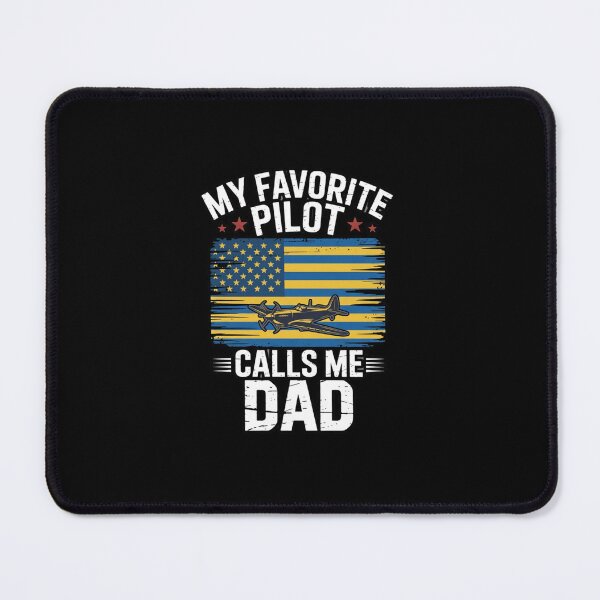 Item preview, My Favorite Pilot Calls Me Dad – Patriotic American Flag Airplane Dad designed and sold by w66aboo.