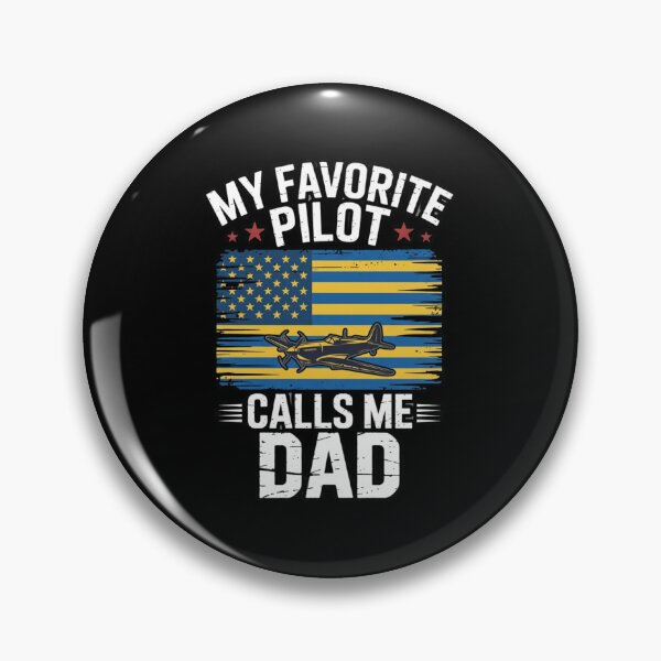 Item preview,  My Favorite Pilot Calls Me Dad – Patriotic American Flag Airplane Dad designed and sold by w66aboo.
