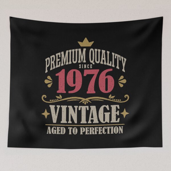 Item preview, 50th Birthday Vintage 1976 Premium Quality 50 Years Old designed and sold by eclecTEEq.