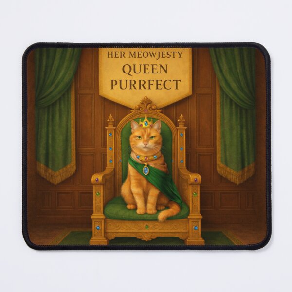 Item preview, Ginger Royal Cat – Her Meowjesty Queen Purrfect designed and sold by PurrfectWhisper.
