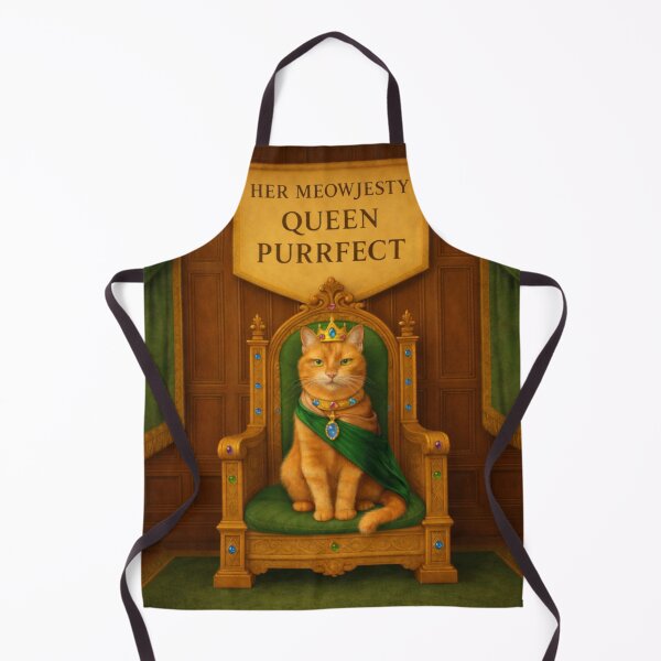 Item preview, Ginger Royal Cat – Her Meowjesty Queen Purrfect designed and sold by PurrfectWhisper.