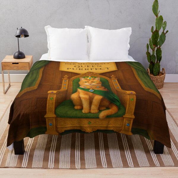 Item preview, Ginger Royal Cat – Her Meowjesty Queen Purrfect designed and sold by PurrfectWhisper.