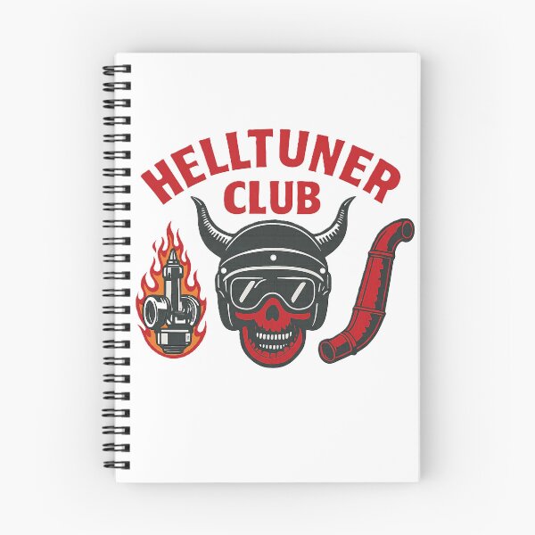Item preview, HELLTUNER CLUB – Retro cult 80s emblem for tuning and two-stroke fans designed and sold by MarcWernerCGN.