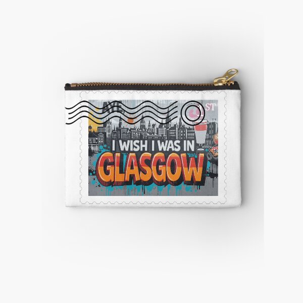 Item preview, I Wish I Was In Glasgow Design | Glasgow Skyline Stamp Souvenir designed and sold by Loom on the Loch.