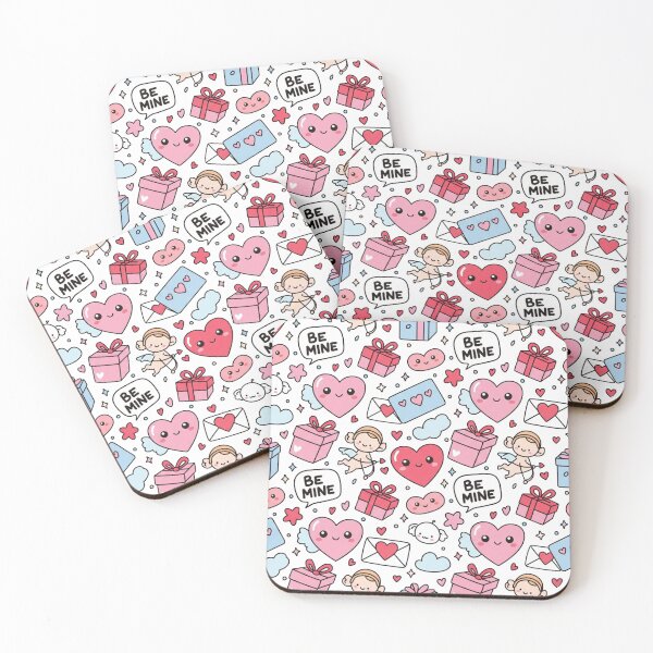 Item preview, Cute Valentine’s Day Pattern with Hearts & “Be Mine” Text designed and sold by unthinkabletees.