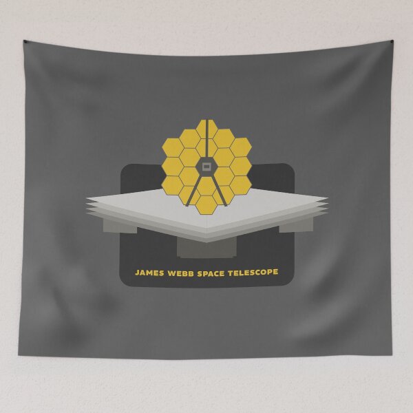 Item preview, James Webb Space Telescope JWST NASA Astronomy Gold Mirror Art designed and sold by KiwiRider.