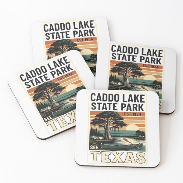 Item preview,  Vintage Caddo Lake State Park Texas | Retro Cypress Bayou Travel Poster Tee designed and sold by GeniePixel.