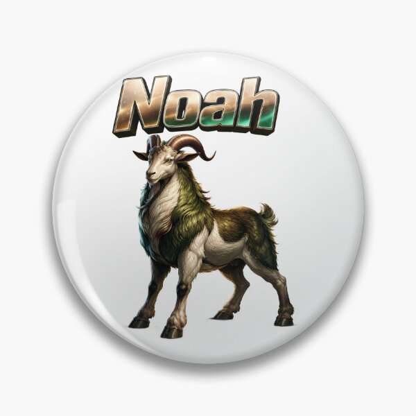 Item preview, Noah Year of the Goat Eastern Zodiac Goat Power Strength Design designed and sold by AlexLineArt.