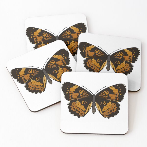 Item preview, Silvery Checkerspot Butterfly designed and sold by MaraMakesDesigns.