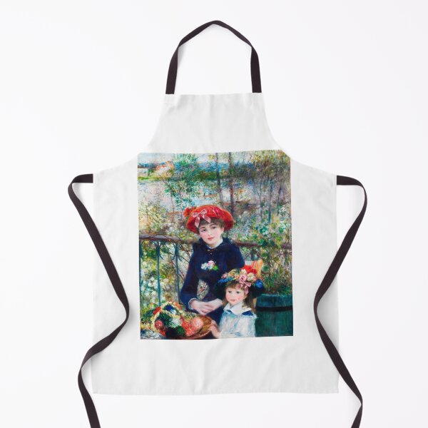 Item preview, Coquette Two Sisters (On the Terrace) - Renoir Art Parody with Pink Bows designed and sold by Open Canvas.