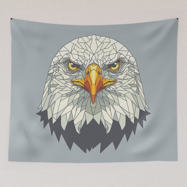 Item preview, bald eagle bust mosaic designed and sold by designmari.