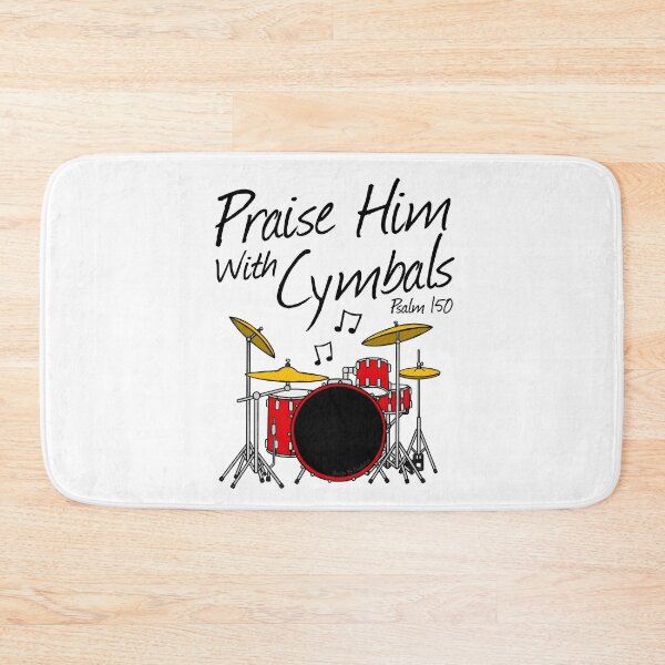 Item preview, Praise Him With Cymbals, Christian Drummer Church Musician designed and sold by doodlerob.