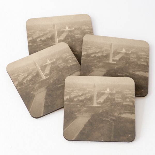 Item preview, Historic Washington DC Aerial Shot – 1900s Washington Monument & Capitol designed and sold by LScreations9093.