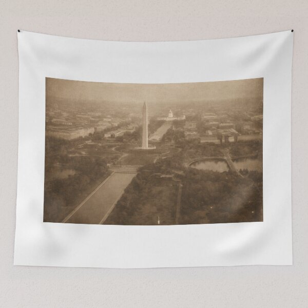 Item preview, Historic Washington DC Aerial Shot – 1900s Washington Monument & Capitol designed and sold by LScreations9093.
