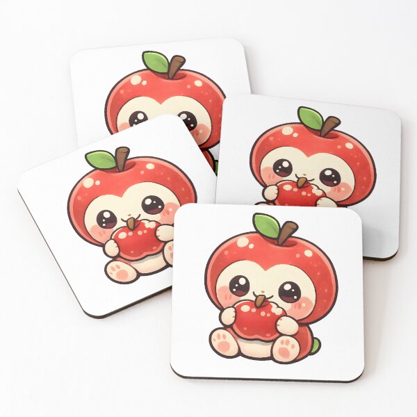Item preview, Kawaii Baby Apple – Cute Fruit Creature Logo designed and sold by Dax Studio.