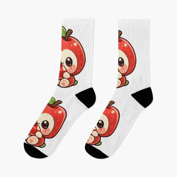 Item preview, Kawaii Baby Apple – Cute Fruit Creature Logo designed and sold by Dax Studio.