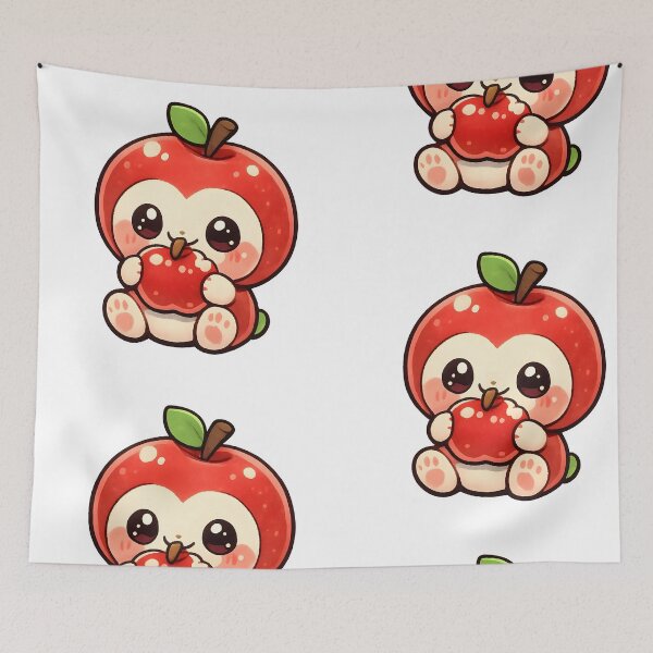 Item preview, Kawaii Baby Apple – Cute Fruit Creature Logo designed and sold by Dax Studio.
