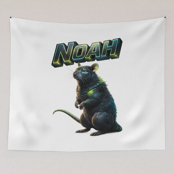 Item preview, Noah Year of the Rat Eastern Zodiac Rat Power Strength Design designed and sold by AlexLineArt.