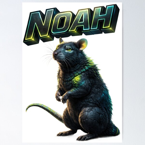 Item preview, Noah Year of the Rat Eastern Zodiac Rat Power Strength Design designed and sold by AlexLineArt.