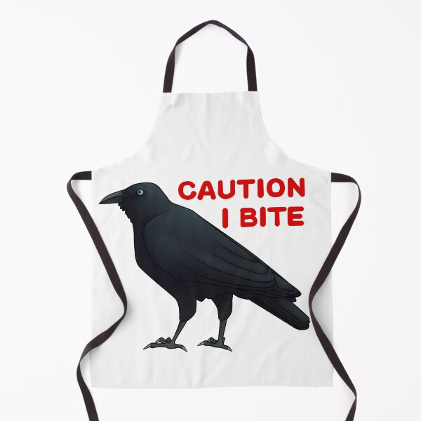 Item preview, Caution I Bite Raven designed and sold by ForeverKnightAC.