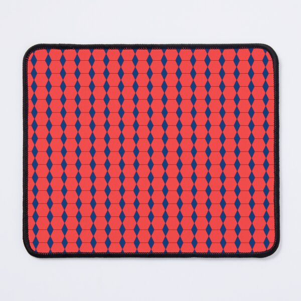 Item preview, Bold Red and Navy Blue Hexagonal Geometric Pattern | Modern seamless artwork  designed and sold by ShoppersVenue.