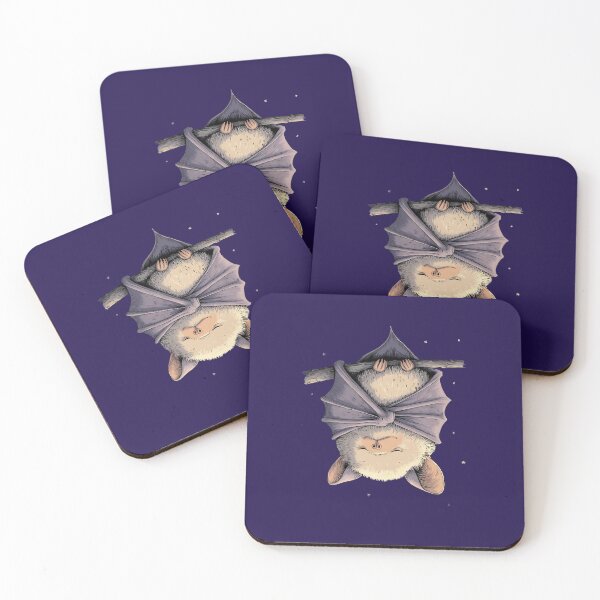 Item preview, Sleeping Baby Bat Cute Cartoon Night Animal Illustration designed and sold by Meiersbeste.