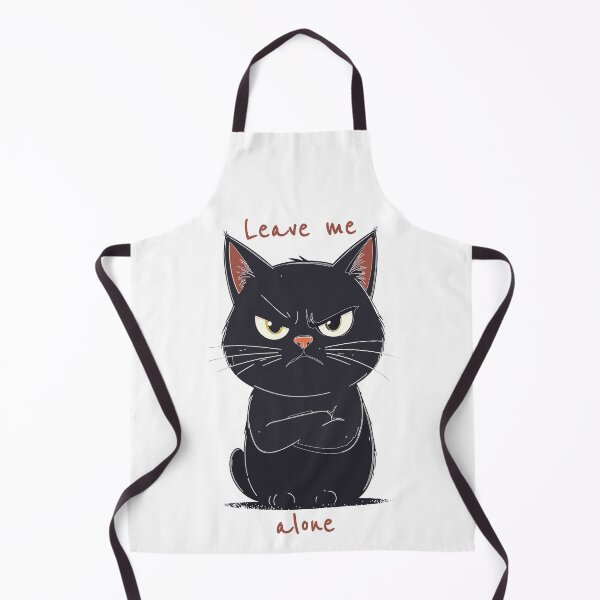 Item preview, Grumpy Black Cat – Sassy & Moody Cat Illustration designed and sold by MarWachaN.