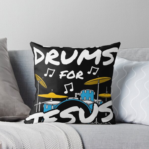 Item preview, I Play Drums For Jesus Drummer Church Musician (Blue) designed and sold by doodlerob.