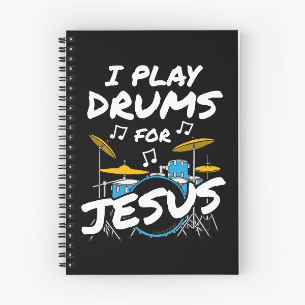 Item preview, I Play Drums For Jesus Drummer Church Musician (Blue) designed and sold by doodlerob.