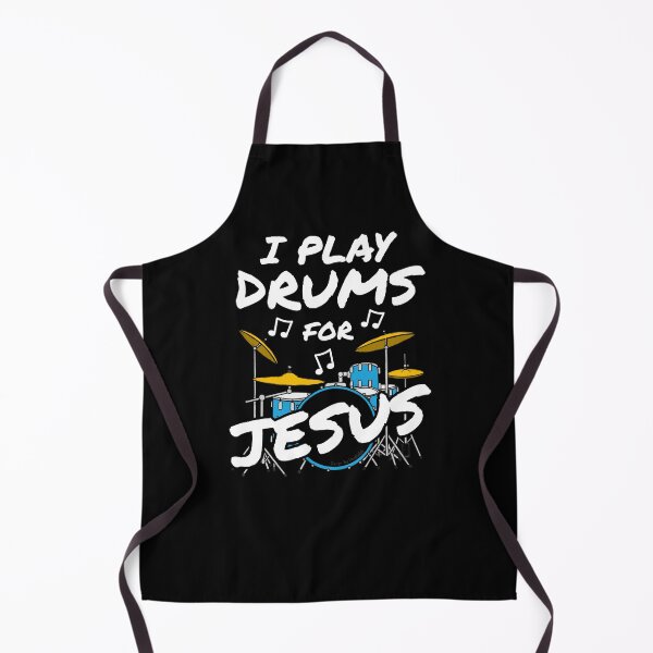 Item preview, I Play Drums For Jesus Drummer Church Musician (Blue) designed and sold by doodlerob.