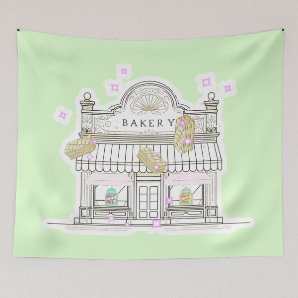 Item preview, Magical Bakery Illustration – Dreamy Cake Shop with Floating Desserts designed and sold by Sugar Wisdom .
