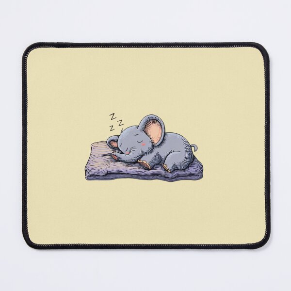 Item preview, Sleeping Baby Elephant – Cute sleeping elephant on a cuddly pillow illustration designed and sold by Meiersbeste.