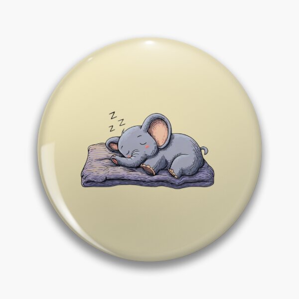 Item preview, Sleeping Baby Elephant – Cute sleeping elephant on a cuddly pillow illustration designed and sold by Meiersbeste.