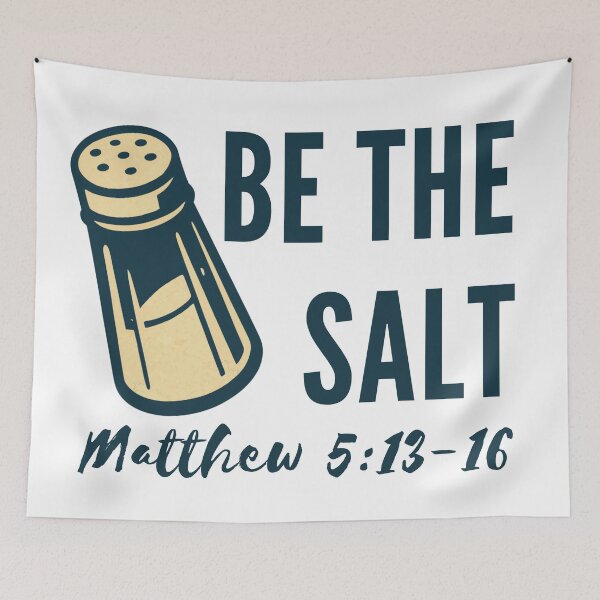 Item preview, Be the Salt – Matthew 5:13–16 Christian Scripture Design designed and sold by MoriaStore.