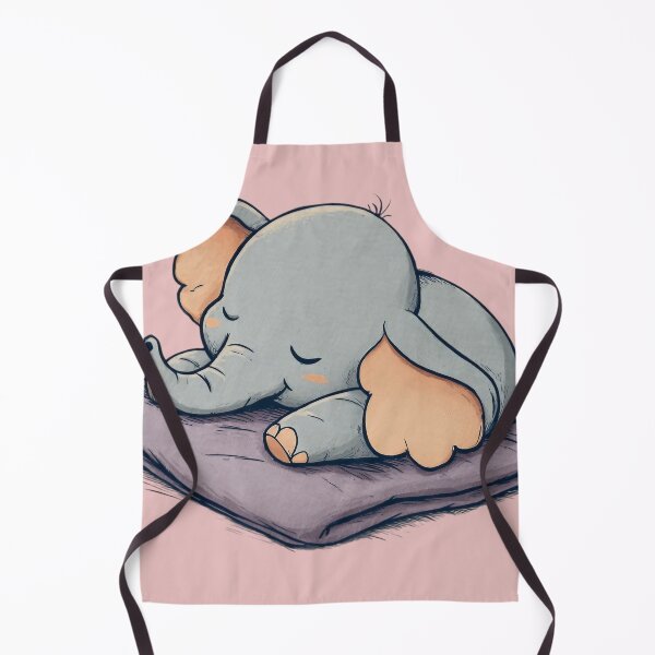 Item preview, Sleeping Baby Elephant – Cute sleeping elephant on a pillow illustration designed and sold by Meiersbeste.