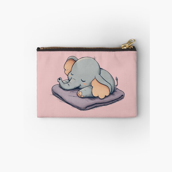Item preview, Sleeping Baby Elephant – Cute sleeping elephant on a pillow illustration designed and sold by Meiersbeste.
