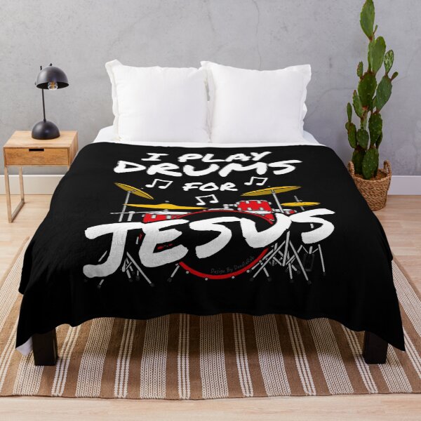 Item preview, I Play Drums For Jesus, Church Drummer Musician (Red) designed and sold by doodlerob.