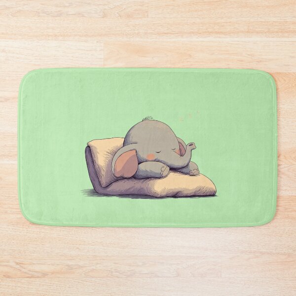 Item preview, Copy of Sleeping Baby Elephant – Cute sleeping elephant on pillow illustration designed and sold by Meiersbeste.
