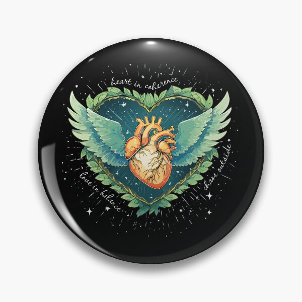 Item preview, Coherent Hearts • Heart in coherence. Love in balance. Chaos outside. designed and sold by FLOW Designs Shop.