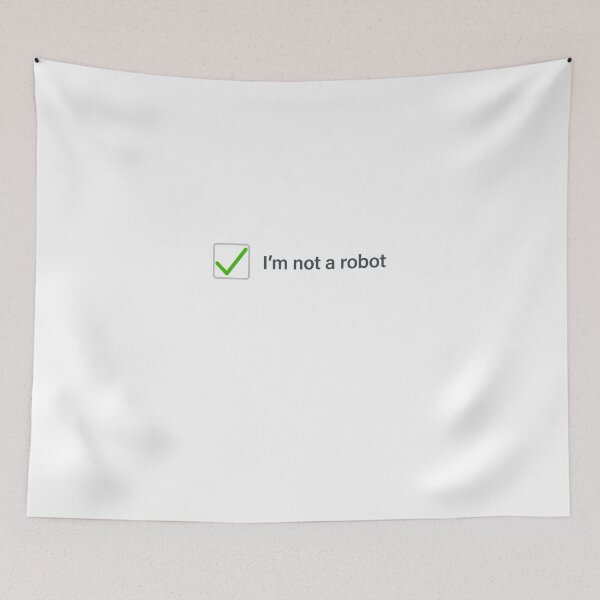 Item preview, Not a Robot Shirt – CAPTCHA Checked Funny Tech T-Shirt designed and sold by intofx.