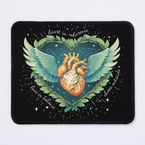 Item preview, Coherent Hearts • Heart in coherence. Love in balance. Chaos outside. designed and sold by FLOW Designs Shop.